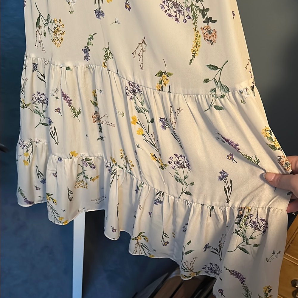 Showpo Cream Ruffled Tiered Maxi Dress for Wedding Guest - Picture 4 of 7